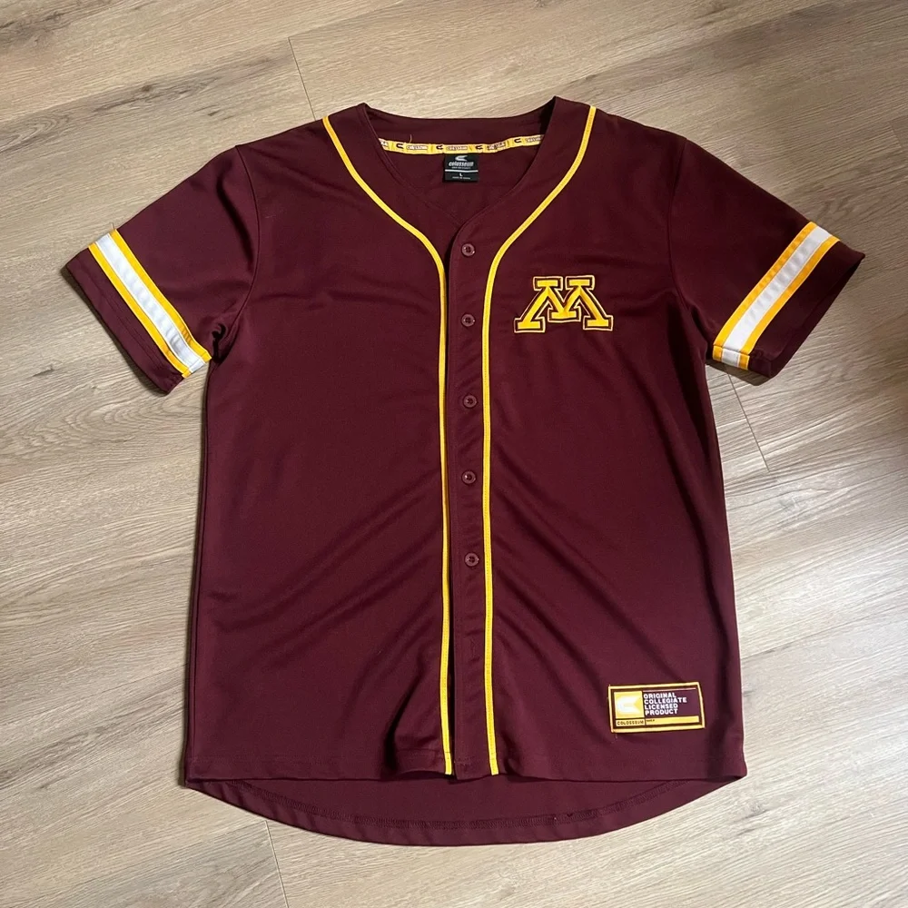 Colosseum Athletics Minnesota Gophers Baseball Jersey - Picture 1 of 6
